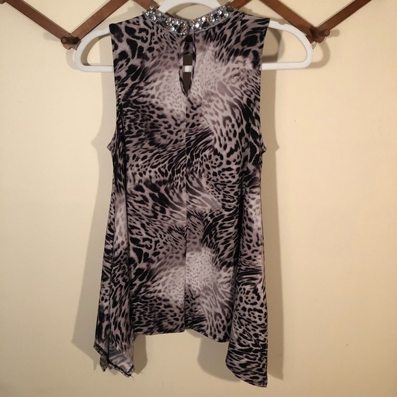 3/$25 🙌🏼 Jennifer Lopez Animal Print Jewel Tank S - Picture 3 of 6